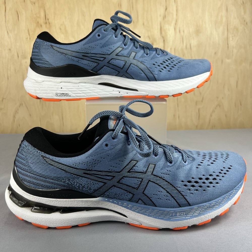 ASICS GEL-KAYANO 28 Men's Size 9.5 Blue Harmony Black Running Shoes Comfort